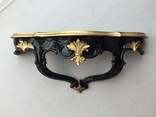 Wandkonsole antik schwarz gold - wandkonsole,